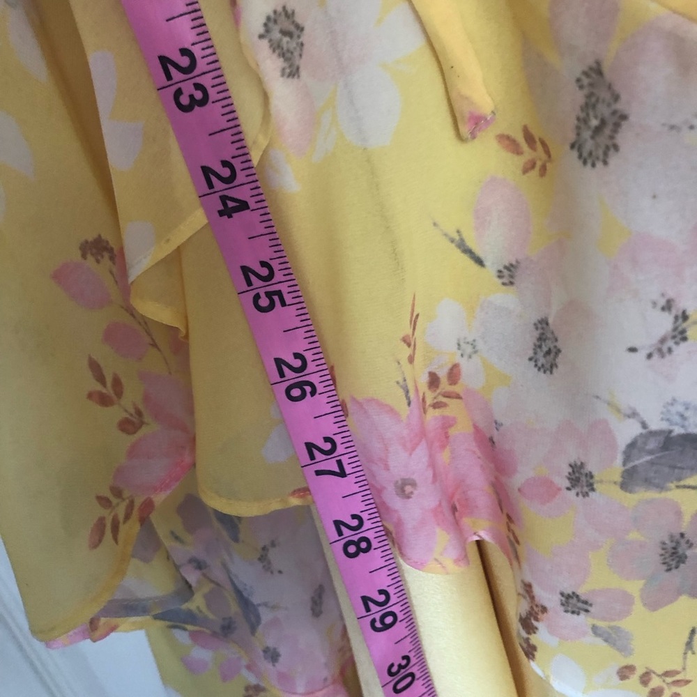 Yumi Kim yellow floral meadow maxi wrap dress - Picture 9 of 12